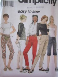 9064 STRETCH OR NOT SLIM PANTS 5 LENGTHS PATTERN 6-16